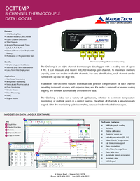 Thumbnail of document Data Sheet - OctTempV2 / OctTemp2000 8 Channel Thermocouple Data Logger